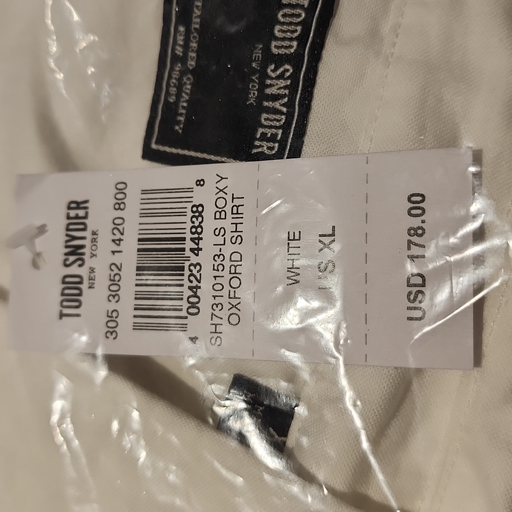 Todd Snyder Cropped Cotton Oxford Camp Collar Shirt - Picture 5 of 5